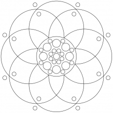 Mandala-Ausmalbild Nr. 73