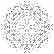 Mandala-Ausmalbild Nr. 74