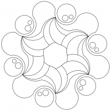 Mandala-Ausmalbild Nr. 77