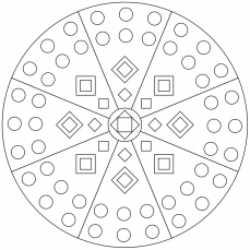 Mandala-Ausmalbild Nr. 78