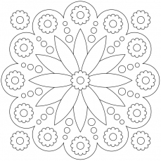 Mandala-Ausmalbild Nr. 79