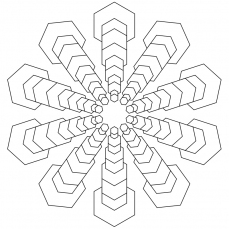 Mandala-Ausmalbild Nr. 80