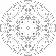 Mandala-Ausmalbild Nr. 83