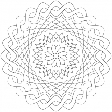 Mandala-Ausmalbild Nr. 84