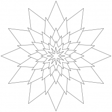 Mandala-Ausmalbild Nr. 86