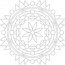 Mandala-Ausmalbild Nr. 87