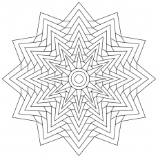 Mandala-Ausmalbild Nr. 89