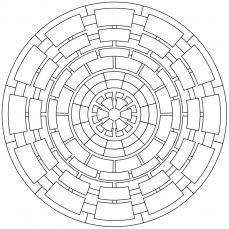 Mandala-Ausmalbild Nr. 90