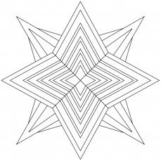 Mandala-Ausmalbild Nr. 91