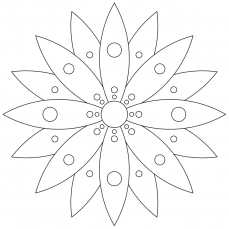 Mandala-Ausmalbild Nr. 92