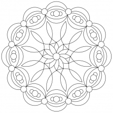 Mandala-Ausmalbild Nr. 95