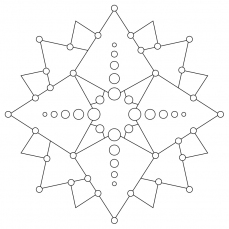 Mandala-Ausmalbild Nr. 96