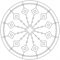 Mandala-Ausmalbild Nr. 97