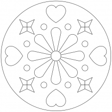 Mandala-Ausmalbild Nr. 103