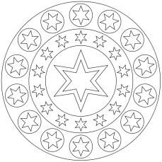 Mandala-Ausmalbild Nr. 104