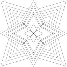 Mandala-Ausmalbild Nr. 107