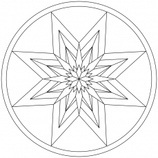 Mandala-Ausmalbild Nr. 109