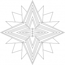 Mandala-Ausmalbild Nr. 111