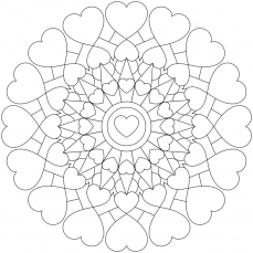 Mandala-Ausmalbild Nr. 115