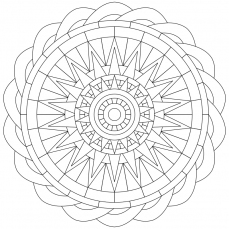 Mandala-Ausmalbild Nr. 118
