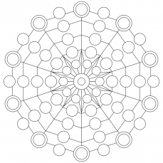 Mandala-Ausmalbild Nr. 125