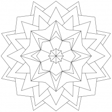 Mandala-Ausmalbild Nr. 131