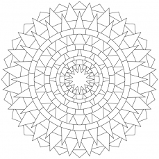 Mandala-Ausmalbild Nr. 132