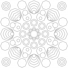 Mandala-Ausmalbild Nr. 134